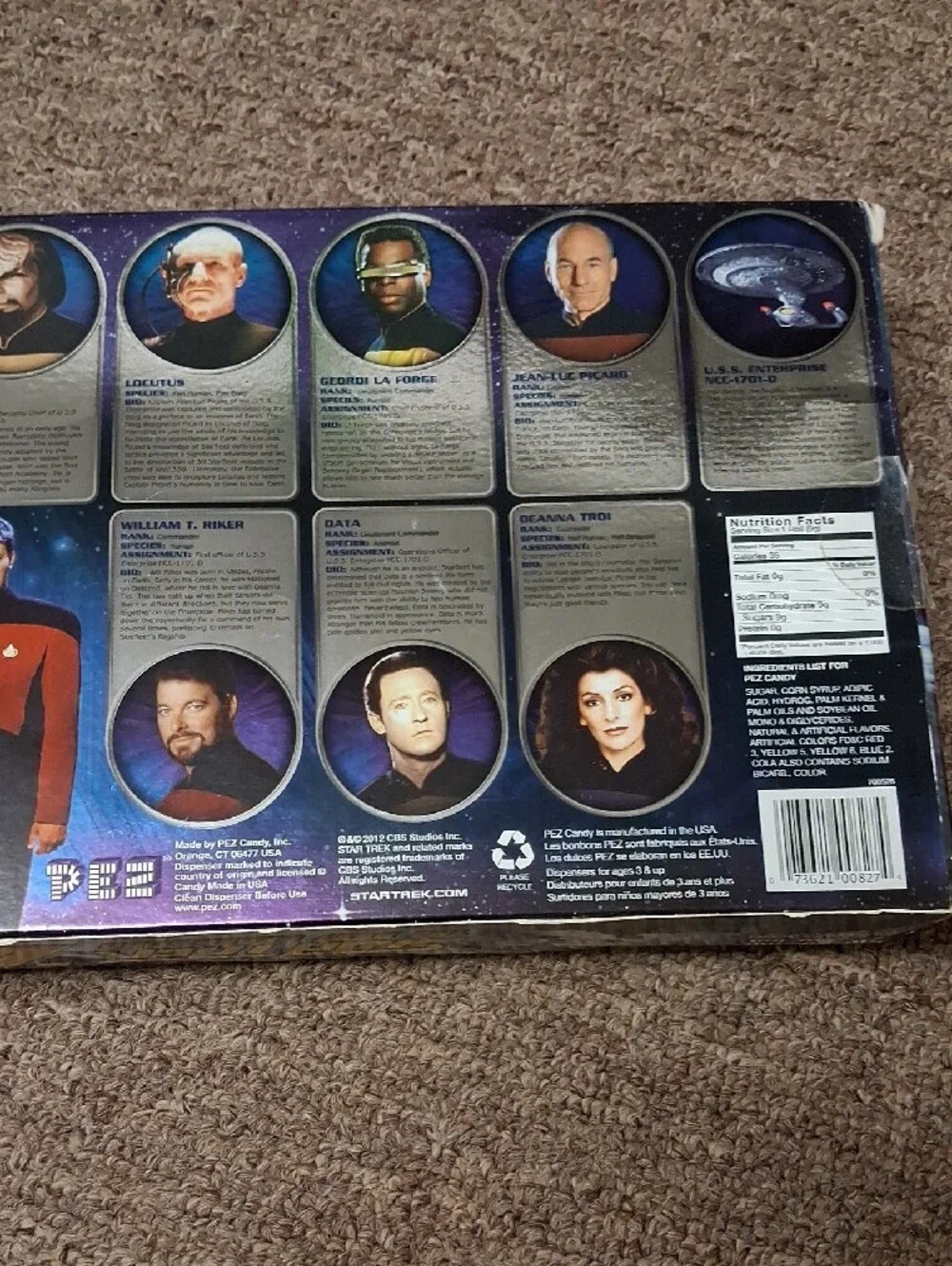 Star Trek The Next Generation 25th Anniversary PEZ Dispenser Set - Multicolor